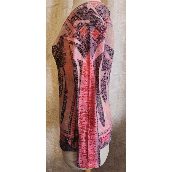 F97 L Rouge Western Bull tee with sparkly colored studs - Picture 6 of 12